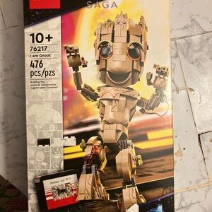 Marvel Groot Action Figure Building Set - Tan and Brown